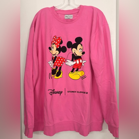 Stoney Clover Lane x Disney Mickey & Minnie Oversized Pink Sweatsuit Set L/XL - Picture 4 of 13